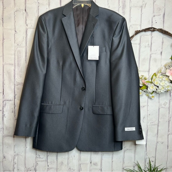 Calvin Klein Other - Calvin Klein Suit Gun Metal Gray Jacket 42L